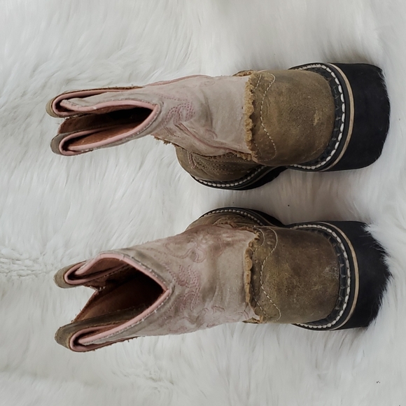 Ariat 4LR kids shoes boots leather suede size 11.5 - Picture 3 of 9